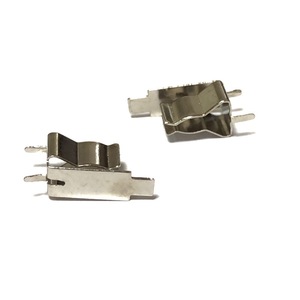 Contact à ressort Boss F-53-1 pour montage sur circuit imprimé, en cuivre au béryllium, bronze phosphoreux, acier inoxydable, pour utilisation tactile - Product Image 1