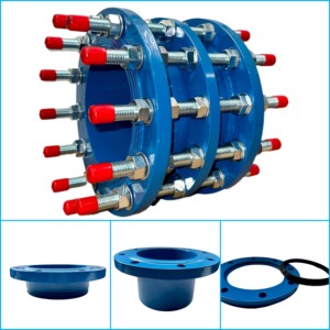Raccord de raccordement à clapet/lame papillon lisse en fer haute résistance PN16 pour conduite d'eau potable, compatible avec les tuyaux en laiton haute résistance C2F PN10/PN16 - Product Image 5