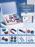 Kit de Experimentos Magnéticos para Segundo Semestre de 2.º Grado, Set Completo de Ciencias, Incluye Banda de Levitación Magnética, Imanes y Brújula para Enseñanza de Física