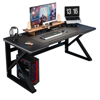 Bureau d'écriture et d'étude pour la maison et le bureau, design populaire en gros, table de jeu PC avec pieds en métal, bureau d'ordinateur, table de jeu multifonctionnelle