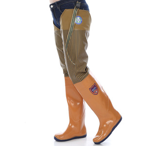 Pantalon de pêche en plastique de haute qualité demi-longueur, bottes de pataugeoire, équipement de pluie, OEM ODM, pour agriculture - Product Image 1