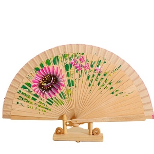 Éventail pliant artisanal en bois de haute qualité, style 2024, 23 cm, espagnol, double face, peint à la main, cadeau, Abanicos De Mano - Product Image 1