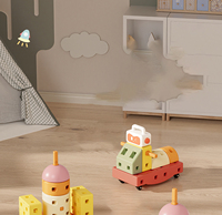 Bloques de Construcción Gigantes Suaves para Niños, Rompecabezas de Coche Multifuncional Educativo, Partículas Grandes para Apilar, Juguetes Educativos Interactivos