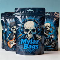 Sachets refermables anti-odeur pour impression numérique, 3,5g/7g/1oz/1lb, sacs Ziplock personnalisés en Mylar
