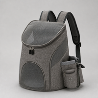 Sac à dos de transport pour animaux YAOYUE avec fenêtre en maille arquée, base autoportante, sac à dos rigide à double bandoulière pour petits chiens et chats S L
