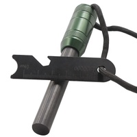 Allume-feu en métal robuste de 1/2 pouce pour camping, bushcraft et survie, avec allume-feu en capsule et allume-feu en tison