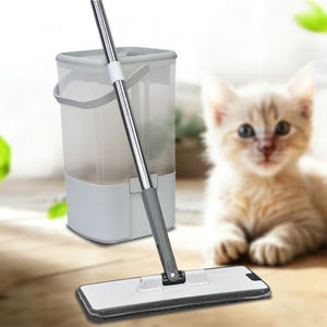 Sistema di lavaggio intelligente con secchio a doppio scomparto per <span class=keywords><strong>la</strong></span> separazione dell'acqua, mocio piatto in microfibra autopulente: nessun lavaggio nel fango. - Product Image 1