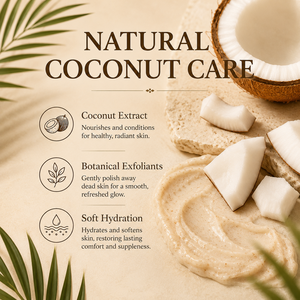Crème exfoliante hydratante en gros pour le corps au coco – Soin de la peau pour la douche et le spa – Toucher lisse pour le bain et le corps - Product Image 4