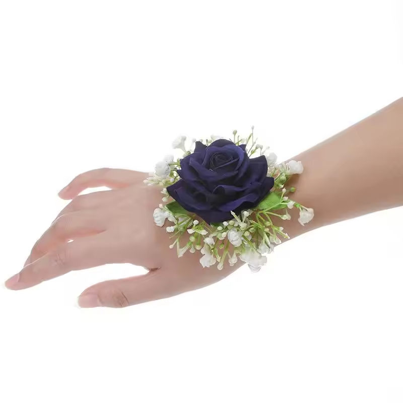 Dark blue wrist flower