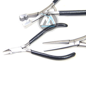 Professional <b>Hair</b> <b>Extension</b> Plier for Formation of Capsule 4mm, 6mm I Micro <b>Bead</b> <b>Hair</b> <b>Extension</b> Pliers Black Grip - Product Image 1