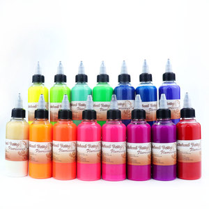 <span class=keywords><strong>Tinta</strong></span> de tatuaje temporal de Henna de neón UV no tóxica amigable con la piel para adultos adolescentes niños - Product Image 5