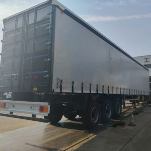 Nouvelle <span class=keywords><strong>remorque</strong></span> transport de marchandises rideau latéral demi <span class=keywords><strong>suspendu</strong></span> 3 essieux 4 essieux 30 tonnes 60 tonnes <span class=keywords><strong>remorque</strong></span> de cargaison - Product Image 1