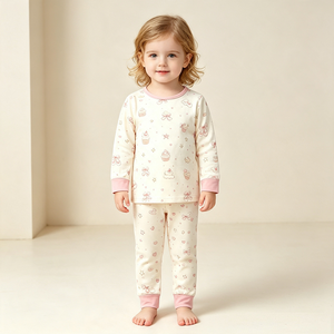 Pyjama en coton pour garçons, ensemble imprimé dessin animé, manches longues, confortable, pour tout-petits, fabrication OEM, <span class=keywords><strong>marque</strong></span> personnalisée, faible MOQ - Product Image 3