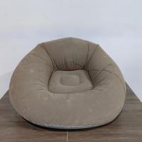Canapé gonflable, fauteuil gonflable portable et pliable pour camping et plage, moderne et simple, en PVC floqué, pouf pour chambre et salon