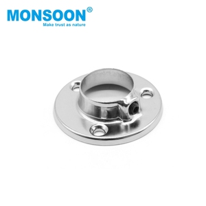 Accessoire de quincaillerie pour armoire de chambre, support de rail de penderie à <span class=keywords><strong>bride</strong></span> pour <span class=keywords><strong>tube</strong></span> <span class=keywords><strong>rond</strong></span> de 50 mm - Product Image 1