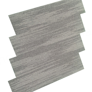 Dalles de moquette grises écologiques en nylon recyclé ignifuges 25*100 Dalles de moquette de bureau commerciales - Product Image 2