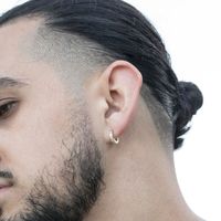 CAOSHI Nouveaux Boucles d'Oreilles Créoles Dorées Tendance pour Femmes et Hommes, Boucles d'Oreilles Brillantes en Cristal Transparent, Magnifiques Boucles d'Oreilles Créoles de Luxe Unisexe 2025