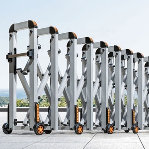 Barrera de Seguridad Extensible de Aleación de Aluminio Tipo Acordeón para Interiores/Exteriores, Control de Tráfico, Seguridad en Entradas, Patios y Apartamentos - Product Image 1