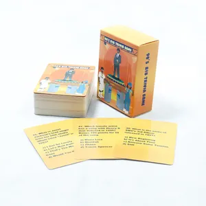 تصنيع بطاقة لعبة مخصصة خدمة طباعة بطاقة الحزب أسئلة الشرب بطاقة لعبة للبالغين