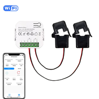 Compteur d'énergie intelligent Wifi Tuya, système solaire photovoltaïque, surveillance bidirectionnelle de la production et de la consommation d'énergie, contrôle par application, CT