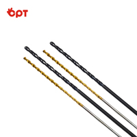 Forets HSS haute performance OPT pour métal, nitride de titane, tige droite, garantie 3 ans, finition oxyde noir, durables