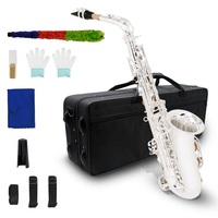 Silver Plated Brass Body Bakelite Head Polished Finish Eb Alto Saxophone Professional Woodwind Instrument OEM Model HYM-740