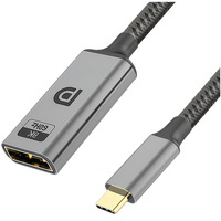 Nuevo Cable Adaptador USB-C a DP Hembra de 0.2 Metros, 8K a 60Hz, con Carcasa de Aluminio y Cobre Estañado, para Laptop LED