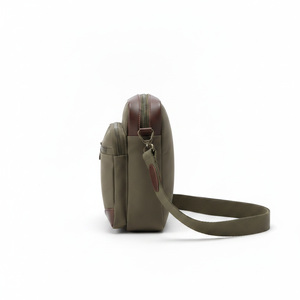 Nylon PU Sacoche Crossbody <b>Bag</b> BSCI Factory <b>Mens</b> <b>Shoulder</b> <b>Bag</b> Multi Pocket Custom Logo Travel Tool <b>Bag</b> 18x24x7cm - Product Image 3