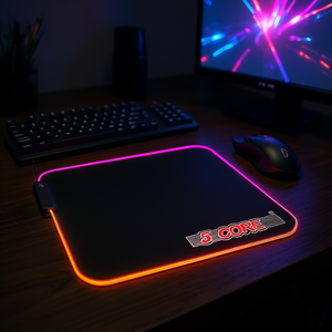 Alfombrilla de Ratón para Juegos RGB de 5 Núcleos, 700x300mm, con Base de Goma e Iluminación de Doble Zona - Product Image 2