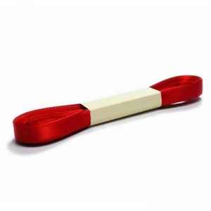 Ruban de satin rouge solide de 10mm Longueur 10 Mt Polyester et soie durables pour l'emballage et l'emballage de cadeaux de mariage et de Noël - Product Image 1
