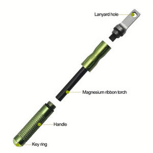 Kit de survie en plein air EDC de poche avec engrenage en aluminium CNC, allume-feu en pierre à feu pour les aventures en pleine nature - Product Image 2