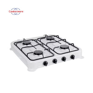 Cuisinière de cuisine à <span class=keywords><strong>4</strong></span> brûleurs de type européen avec couvercle lumineux et cuisinière portable peinte en blanc à économie de <span class=keywords><strong>gaz</strong></span> pour le <span class=keywords><strong>camping</strong></span> Cuisinière à <span class=keywords><strong>gaz</strong></span> - Product Image 2