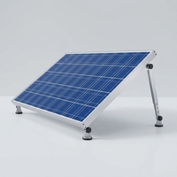 Supports de montage solaire réglables en aluminium H2 pour panneaux solaires de 50W à 400W, pour toit de camping-car/bateau, couleur argent