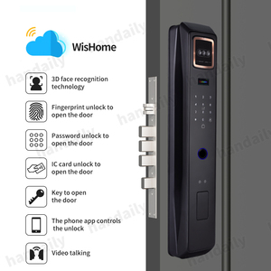 Handaily nhận dạng khuôn mặt Video intercom <span class=keywords><strong>Door</strong></span> Lock wishome App Keyless nhập vân tay thẻ Key mở khóa thông minh khóa với máy ảnh - Product Image 2