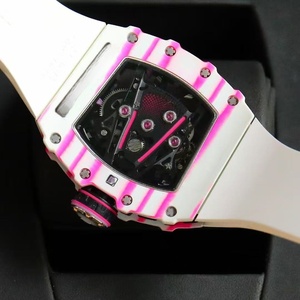 Nuevo Reloj Mecánico Tourbillon de Alta Calidad, Lujoso, de Primera Categoría, Blanco y Rosa, en Oferta - Product Image 3