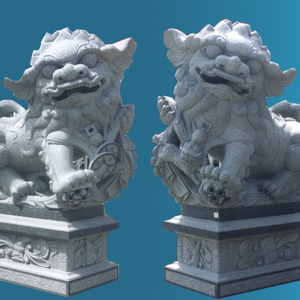 Estatua de <span class=keywords><strong>León</strong></span> de Mármol Tallada a Mano, Diseño Moderno, Tamaño Real, Duradera - Product Image 4