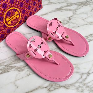 Infradito di Lusso in Pelle Premium per Donne, Decorazione in Metallo, Multicolore, Impermeabili, Antiscivolo, Eleganti Ciabatte da Spiaggia Casual - Product Image 5