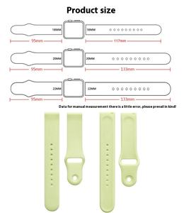 Bracelet en silicone souple de conception classique de 18mm 20mm 22mm pour Samsung Galaxy Watch 7 6 Huawei <span class=keywords><strong>Xiaomi</strong></span> Smart Watches Bracelet - Product Image 5