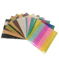 Sinamay Chất Lượng Cao Cầu Vồng Nhiều Màu Glitter Truyền Nhiệt Vinyl Cho Cricut Tấm Htv Phim 10 Tờ # # A151-A164 Quảng Đông