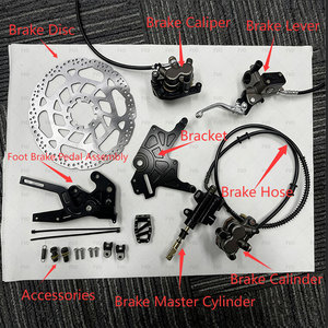 Kit de support de frein à disque arrière double étrier Ultra Bee 240 mm en alliage d'aluminium anodisé modifié pour Surron LBX Talaria X3 - Product Image 3