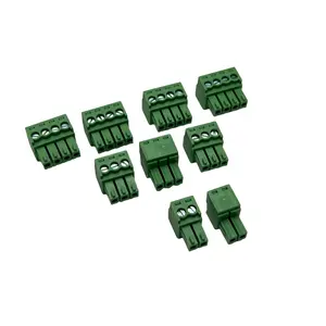 Euro Copper Terminal Blocks PCB Female 60A 100A Mini 4 Way 1EDGK 2EDGK 3.5mm 5.08mm Female PCB Terminal Block