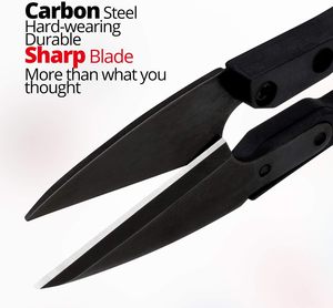 <b>Black</b> Industrial <b>Mini</b> Garment Tailor Scissors Stainless Steel Cutter for Embroidery and Bonsai Pruning - Product Image 4