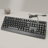 Clavier de bureau avec lecteur de carte intelligente et lecteur de bande magnétique pour système de point de vente et caisse enregistreuse de détail