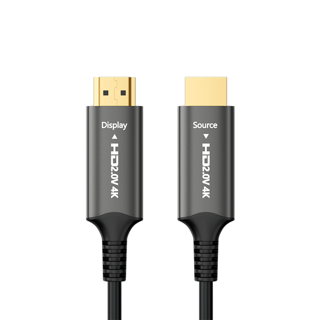 2026 Hot Sale 4K AOC Optical Fiber HDMI Cable 60Hz for Computers 10M 20M 30M 100M PVC Sheathed Twisted Pair Outside