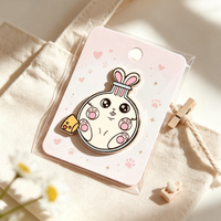 Broche en métal personnalisée en forme de lapin de dessin animé, accessoire de mode pour sac, épingles de revers en émail, artisanat métallique