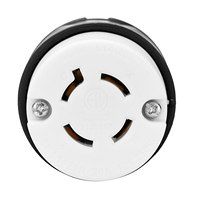 Adaptateur de prise électrique NEMA L14-20R pour générateur, verrouillage par torsion, 20A 125/250V, 3 pôles, 4 fils, mise à la terre, US