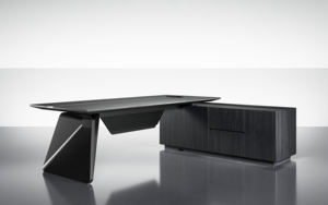 モダンなエグゼクティブオフィスデスクコンバーチブルモジュラー木 + 金属ワークステーションオプションカラー - Product Image 5