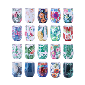 Bicchiere da Vino da Viaggio Isolato a Forma di Uovo 12 oz Tazza Termica in Acciaio Inox per Caffè con Coperchio Chappellet per France <span class=keywords><strong>Max</strong></span> & Jack's - Product Image 5