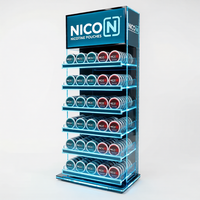 Vitrine personnalisée en acrylique LED pour sachets de nicotine, idéale pour la vente de snus et les boutiques de tabac