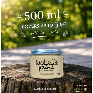 49 ZABAGLIONE 500 ml LaChalk the evolution of <b>chalk</b> paint Where <b>chalk</b> meets resin: Hybrid <b>Chalk</b> Resin Paint made in Italy - Product Image 2